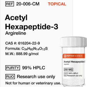 Acetyl Hexapeptide-3 (Argireline) 200mg (Topical)