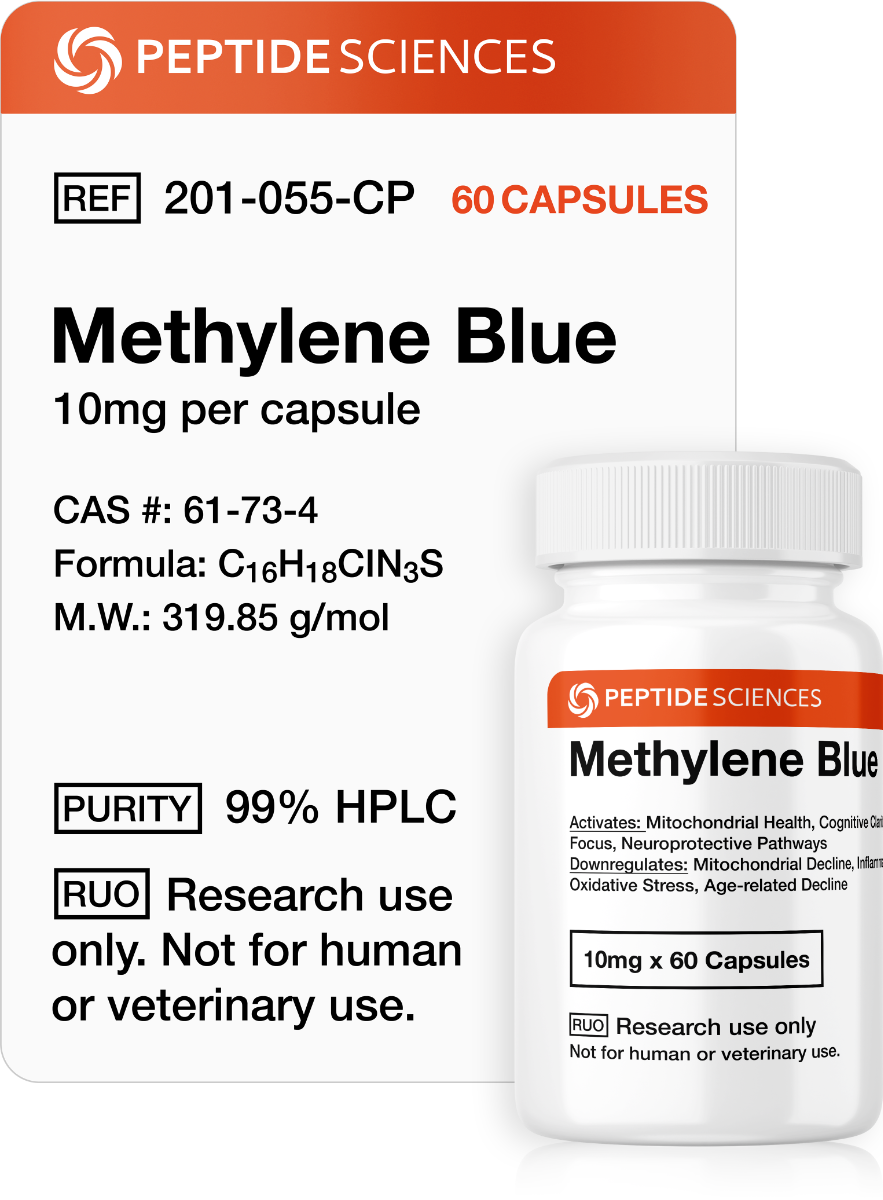 Methylene Blue (10mg x 60 Capsules = 600mg)